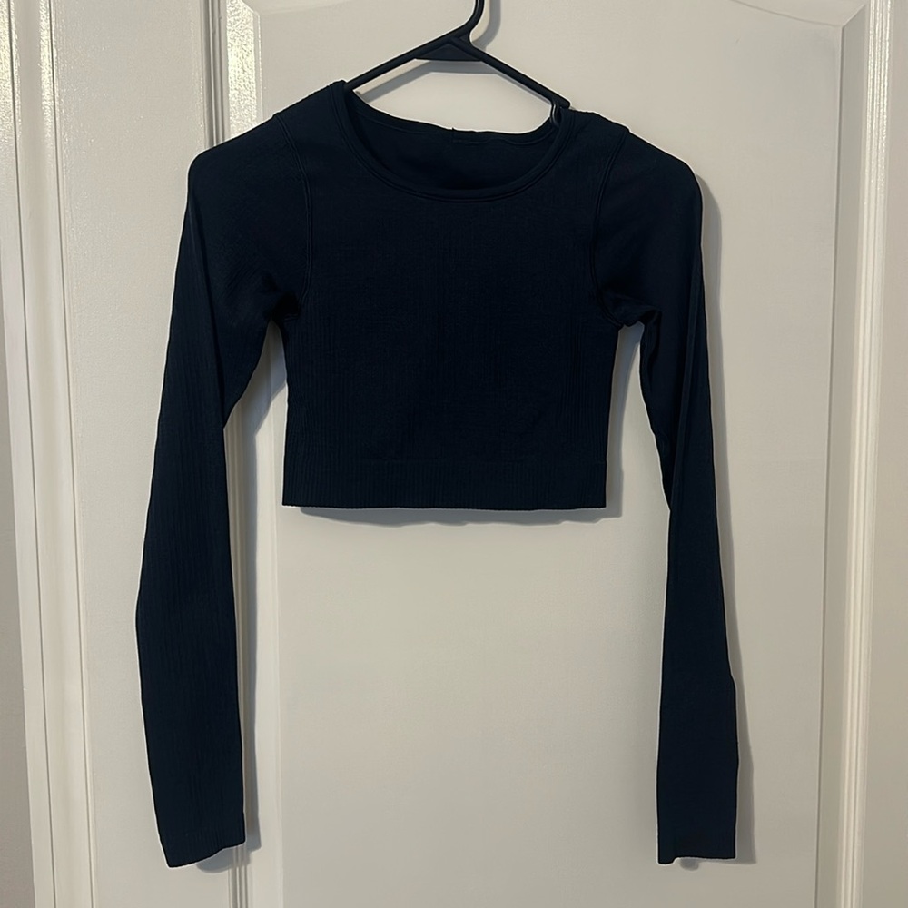 COPY - Lululemon lemon ebb to street cropped long sleeve